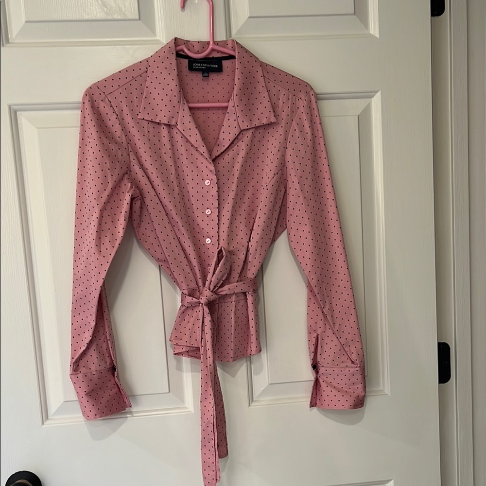 Pink Polka Dot Women's Top New Without Tags